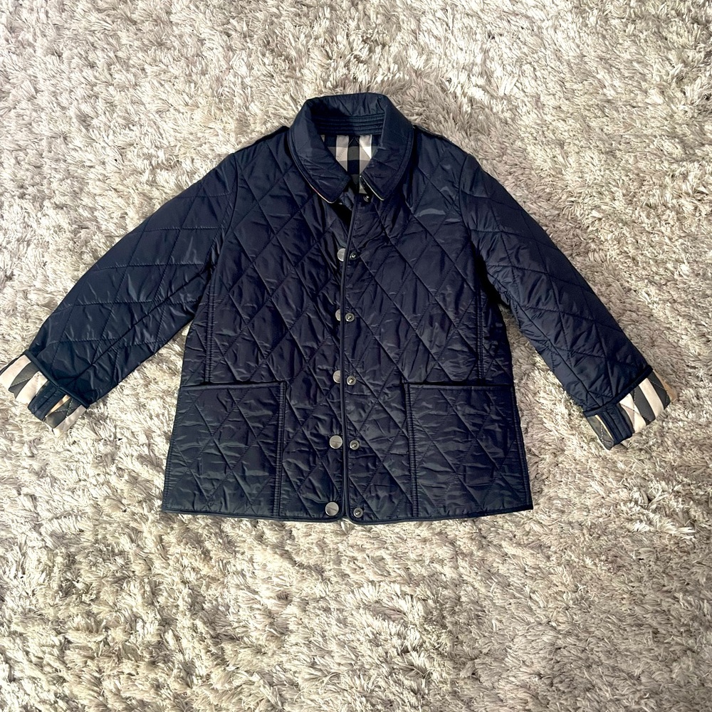 Burberry girls quilted jacket